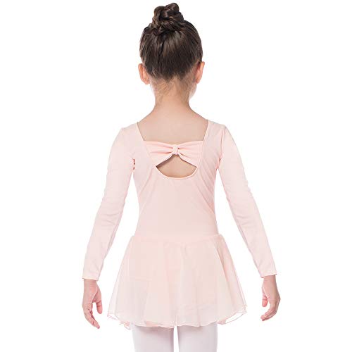Bezioner Vestido de Ballet Maillot de Danza Gimnasia Leotardo Algodón Body Clásico para Niña (120 (110-120cm,6-7 años), Rosa Manga Larga) Bezioner Vestido de Ballet Maillot de Danza Gimnasia Leotardo Algodón Body Clásico para Niña (120 (110-120cm,6-7 años), Rosa Manga Larga)