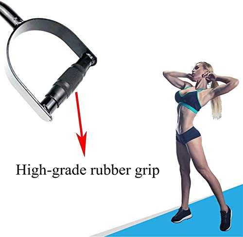 BGSFF Accesorio para máquina de Cable de Barra LAT, Accesorio de Cable para presión de tríceps, Acero Resistente con Mango de Goma para máquina de Remo, Accesorios para Levantamiento de BGSFF Accesorio para máquina de Cable de Barra LAT, Accesorio de Cable para presión de tríceps, Acero Resistente con Mango de Goma para máquina de Remo, Accesorios para Levantamiento de