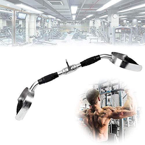 BGSFF Accesorio para máquina de Cable de Barra LAT, Accesorio de Cable para presión de tríceps, Acero Resistente con Mango de Goma para máquina de Remo, Accesorios para Levantamiento de BGSFF Accesorio para máquina de Cable de Barra LAT, Accesorio de Cable para presión de tríceps, Acero Resistente con Mango de Goma para máquina de Remo, Accesorios para Levantamiento de