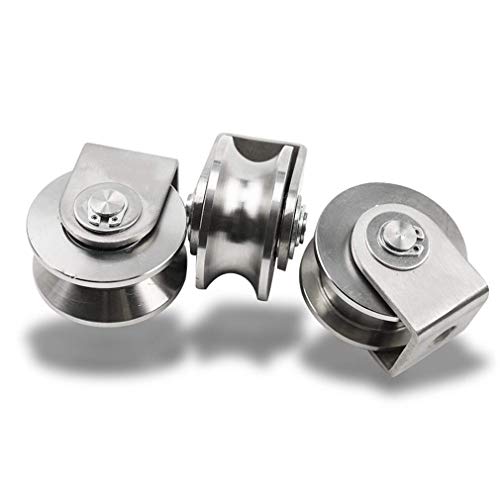 BGSFF Ruedas giratorias de Servicio Pesado, polea giratoria Tipo V, Rueda giratoria de Acero con Ranura en V, polea de polea de elevación Colgante, para máquinas industriales, Puerta Cor BGSFF Ruedas giratorias de Servicio Pesado, polea giratoria Tipo V, Rueda giratoria de Acero con Ranura en V, polea de polea de elevación Colgante, para máquinas industriales, Puerta Cor