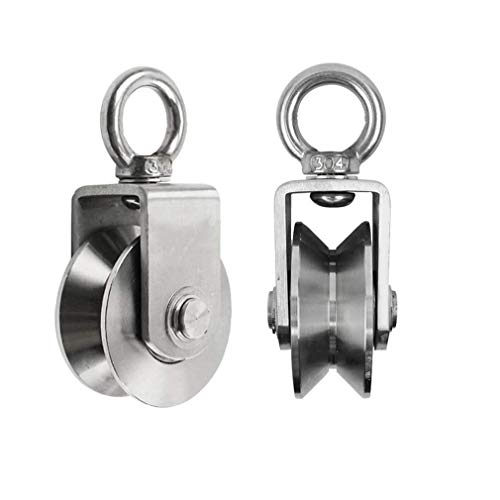 BGSFF Ruedas giratorias de Servicio Pesado, polea giratoria Tipo V, Rueda giratoria de Acero con Ranura en V, polea de polea de elevación Colgante, para máquinas industriales, Puerta Cor BGSFF Ruedas giratorias de Servicio Pesado, polea giratoria Tipo V, Rueda giratoria de Acero con Ranura en V, polea de polea de elevación Colgante, para máquinas industriales, Puerta Cor