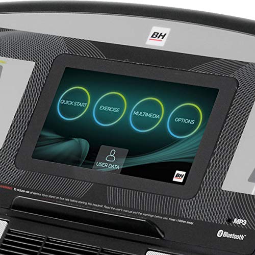 BH Fitness ZX7 TFT G6473TFTRF - Cinta de correr plegable, con pantalla táctil, hasta 18 km/h, 2,75 CV