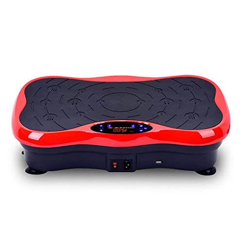 B/H Plataforma Vibración Motor Silencioso,Máquina de eliminación de Grasa Ultrafina Perezosa, máquina de musculación roja,Plataforma vibración para Fitness y