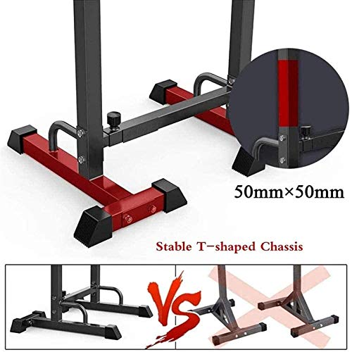 BHHT Rack para Sentadillas MAX 260kg Sports Barbell Stand Width Ajustable Racks De Peso Libre Prensa De Banco Soporte con Mancuernas Soporte De Barra Ajustable En Altura