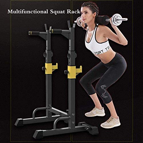 BHHT Rack para Sentadillas MAX 260kg Sports Barbell Stand Width Ajustable Racks De Peso Libre Prensa De Banco Soporte con Mancuernas Soporte De Barra Ajustable En Altura BHHT Rack para Sentadillas MAX 260kg Sports Barbell Stand Width Ajustable Racks De Peso Libre Prensa De Banco Soporte con Mancuernas Soporte De Barra Ajustable En Altura