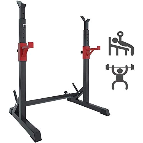 BHHT Soporte para Barra Soporte para Press De Banca Soporte Ajustable para Mancuernas Soporte para Sentadillas Soporte para Sentadillas 2 Soportes Individuales 260 Kg Cargables (Color : B)