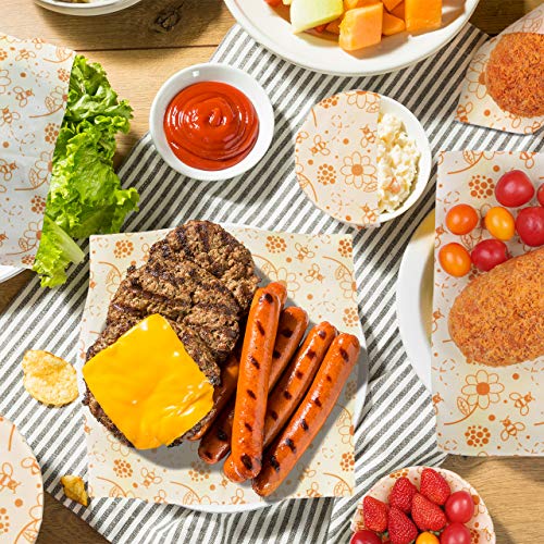 BHY Envoltorio Cera De Abeja 6Pcs Envoltorios para Alimentos Reutilizable Envolver Eco-Friendly Mantiene Comida Fresco para Såndwich, Bocadillos, Frutas (2 Pequeño / 2Mediano / 2 Grande) BHY Envoltorio Cera De Abeja 6Pcs Envoltorios para Alimentos Reutilizable Envolver Eco-Friendly Mantiene Comida Fresco para Såndwich, Bocadillos, Frutas (2 Pequeño / 2Mediano / 2 Grande)