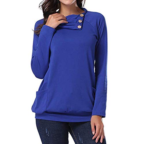 BHYDRY Moda para Mujer de Manga Larga Pullover Casual Túnica Sudaderas Blusa Camiseta