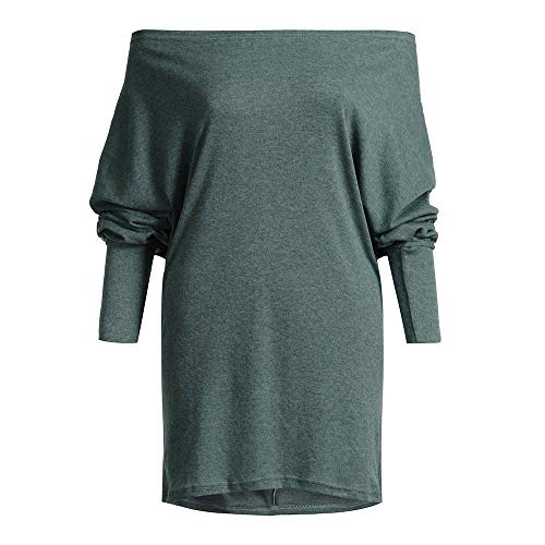 BHYDRY Mujeres Fuera del Hombro suéter Suelto suéter Manga del murciélago de Punto Jersey Superior Blusa Camiseta BHYDRY Mujeres Fuera del Hombro suéter Suelto suéter Manga del murciélago de Punto Jersey Superior Blusa Camiseta