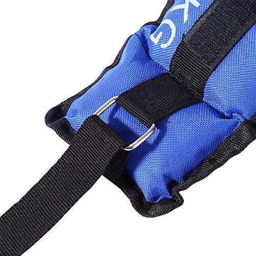 Bicaquu 2X Tobilleras Ajustables Entrenamiento Muscular Muñeca Fitness Yoga Pérdida de Peso Tela Oxford para Ejercicio Gimnasio