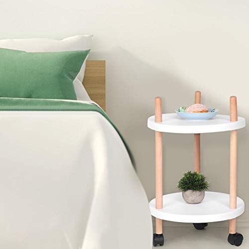 Bicaquu Carrito de Servicio de Bar, multifunción, Resistente, Mesa de té, Carrito móvil de Utilidad, Carrito rodante de 2 Niveles, para Barra casera Bicaquu Carrito de Servicio de Bar, multifunción, Resistente, Mesa de té, Carrito móvil de Utilidad, Carrito rodante de 2 Niveles, para Barra casera