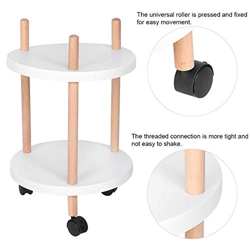 Bicaquu Carrito de Servicio de Bar, multifunción, Resistente, Mesa de té, Carrito móvil de Utilidad, Carrito rodante de 2 Niveles, para Barra casera Bicaquu Carrito de Servicio de Bar, multifunción, Resistente, Mesa de té, Carrito móvil de Utilidad, Carrito rodante de 2 Niveles, para Barra casera