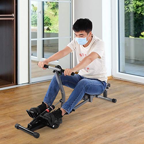Bicaquu Máquina de Remo Sentado Máquina de Remo Resistencia Ajustable para Brazos de Entrenamiento Hombros de Entrenamiento Bicaquu Máquina de Remo Sentado Máquina de Remo Resistencia Ajustable para Brazos de Entrenamiento Hombros de Entrenamiento