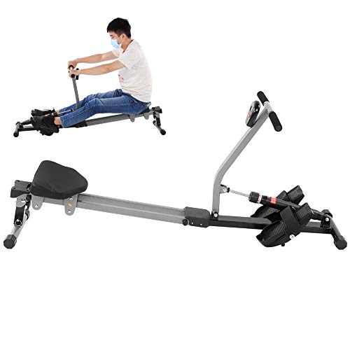 Bicaquu Máquina de Remo Sentado Máquina de Remo Resistencia Ajustable para Brazos de Entrenamiento Hombros de Entrenamiento Bicaquu Máquina de Remo Sentado Máquina de Remo Resistencia Ajustable para Brazos de Entrenamiento Hombros de Entrenamiento