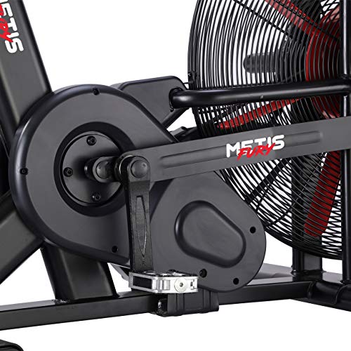 Bicicleta Assault METIS Fury | Bicicleta Estática de Interior para Cardio-Fitness | Assault Bike con Resistencia al Aire | Bicicleta para Crossfit con 7 Programas de Ejercicio