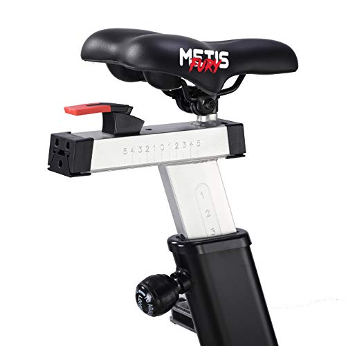 Bicicleta Assault METIS Fury | Bicicleta Estática de Interior para Cardio-Fitness | Assault Bike con Resistencia al Aire | Bicicleta para Crossfit con 7 Programas de Ejercicio