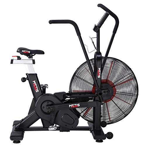 Bicicleta Assault METIS Fury | Bicicleta Estática de Interior para Cardio-Fitness | Assault Bike con Resistencia al Aire | Bicicleta para Crossfit con 7 Programas de Ejercicio