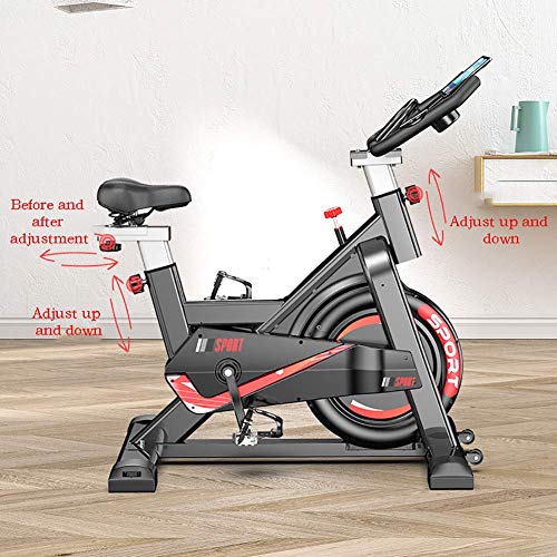 Bicicleta de ejercicio para bajar de peso en el hogar, bicicleta de pedal de ejercicio, equipo de ejercicios para interiores, bicicleta de ciclo silenciosa con transmisión por correa, con manillar y Bicicleta de ejercicio para bajar de peso en el hogar, bicicleta de pedal de ejercicio, equipo de ejercicios para interiores, bicicleta de ciclo silenciosa con transmisión por correa, con manillar y