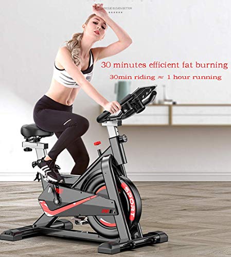 Bicicleta de ejercicio para bajar de peso en el hogar, bicicleta de pedal de ejercicio, equipo de ejercicios para interiores, bicicleta de ciclo silenciosa con transmisión por correa, con manillar y Bicicleta de ejercicio para bajar de peso en el hogar, bicicleta de pedal de ejercicio, equipo de ejercicios para interiores, bicicleta de ciclo silenciosa con transmisión por correa, con manillar y