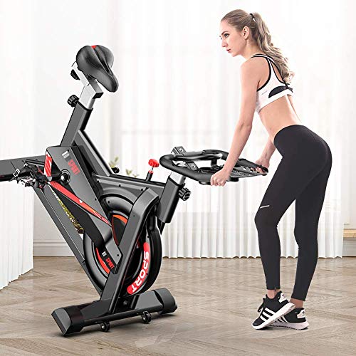 Bicicleta de ejercicio para bajar de peso en el hogar, bicicleta de pedal de ejercicio, equipo de ejercicios para interiores, bicicleta de ciclo silenciosa con transmisión por correa, con manillar y Bicicleta de ejercicio para bajar de peso en el hogar, bicicleta de pedal de ejercicio, equipo de ejercicios para interiores, bicicleta de ciclo silenciosa con transmisión por correa, con manillar y