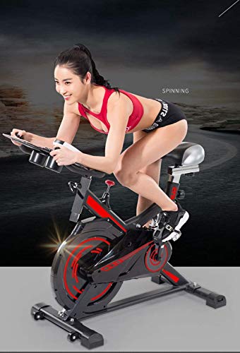 Bicicleta de ejercicio profesional para interiores, seguro Asiento cómodo Ajuste de altura Monitoreo sensible al ritmo cardíaco Hogar ultra silencioso Hombres y mujeres Equipo deportivo ( Color : A )