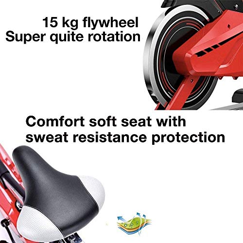 Bicicleta de ejercicio profesional para interiores, seguro Asiento cómodo Ajuste de altura Monitoreo sensible al ritmo cardíaco Hogar ultra silencioso Hombres y mujeres Equipo deportivo ( Color : A ) Bicicleta de ejercicio profesional para interiores, seguro Asiento cómodo Ajuste de altura Monitoreo sensible al ritmo cardíaco Hogar ultra silencioso Hombres y mujeres Equipo deportivo ( Color : A )