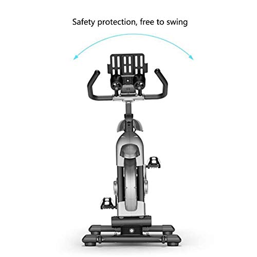 Bicicleta de ejercicio profesional para interiores - Sistema de absorción de choque auxiliar - Pantalla multifunción inteligente - Volante silencioso de dos vías, bicicleta deportiva para el hogar