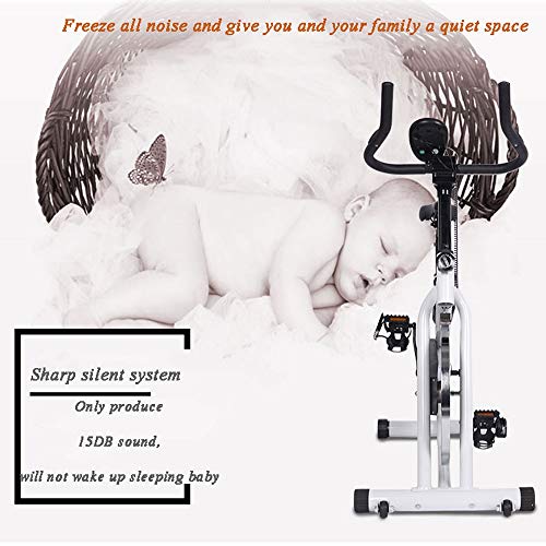 Bicicleta de ejercicio profesional para interiores - Transmisión por correa ultra silenciosa que adelgaza el equipo de ejercicios abdominales con dial digital electrónico para bicicleta deportiva Bicicleta de ejercicio profesional para interiores - Transmisión por correa ultra silenciosa que adelgaza el equipo de ejercicios abdominales con dial digital electrónico para bicicleta deportiva