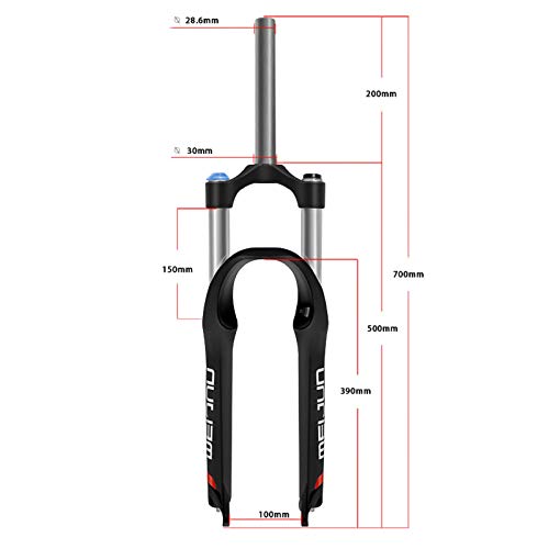 Bicicleta de Montaña Horquilla,26 Pulgadas Aleación de Aluminio Control de Hombros Presión del Aceite Carrera de Suspensión 100 Mm Apto para Bicicletas MTB Horquilla White Bicicleta de Montaña Horquilla,26 Pulgadas Aleación de Aluminio Control de Hombros Presión del Aceite Carrera de Suspensión 100 Mm Apto para Bicicletas MTB Horquilla White