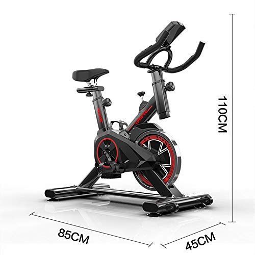 Bicicleta de Spinning Bicicletas de ejercicio vertical de transmisión del cinturón del asiento ajustable y asas for 85x45x110cm Cardio Fitness Training para Ejercicios en Casa Adelgazar Fitness