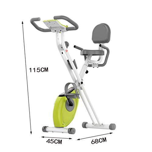 Bicicleta Estática Bicicleta De Hilatura En Casa Bicicleta Silenciosa para Ejercicios Equipo De Ejercicios para Deportes En Interiores Bicicleta Paso A Paso (Color : Green, Size : 45x75x118cm)