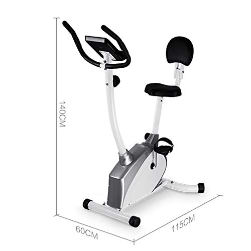 Bicicleta estática, Bicicleta estática plegable con programa de aplicaciones, Bicicleta reclinada compacta para entrenamiento de cuerpo entero con soporte para tableta y asiento grande y cómodo