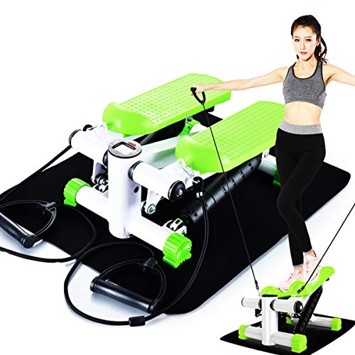 Bicicleta plegable pedal paso a paso máquina de fitness adelgazamiento  cinta de correr paso aeróbicos gimnasio en casa mini stepper equipo de  ejercicio