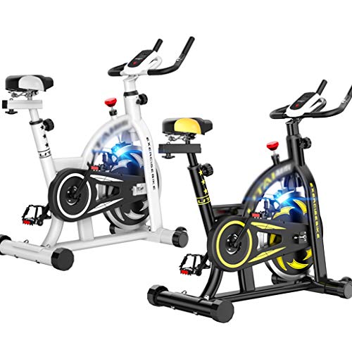Bicicletas de Spinning Gimnasio Ultra silencioso Indoor Fitness Equipo de Ejercicio con Pantalla LCD (Color : Black, Size : 110 * 51 * 115cm)