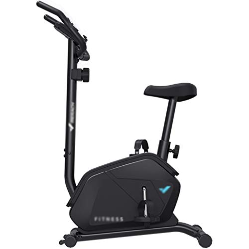 Bicicletas estáticas spinning Bicicleta Elíptica Pequeña Casa Entrenador Interior Paso A Paso Silencioso Controlado Magnéticamente Ajuste De Resistencia Girando ( Color : Black , Size : 84*49*124cm )