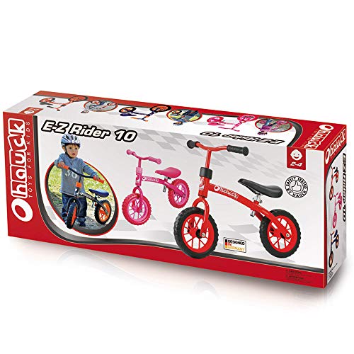 Bicicletas sin pedales para niños E-Z Rider de Hauck Toys - rueda de 10 pulgadas, para niños a partir de 2 años, manillar y sillín ajustables en altura, rosa. Bicicletas sin pedales para niños E-Z Rider de Hauck Toys - rueda de 10 pulgadas, para niños a partir de 2 años, manillar y sillín ajustables en altura, rosa.