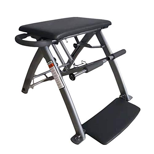 Bidema Yoga Multifuncional de Fitness Silla de Pilates Recuperación Post-Parto Abdominal Músculos Banco asistida Yoga de la Silla Plegable Silla Cuerpo (Color : Negro)