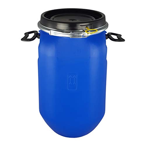Bidón 30 Litros Cierre Ballesta Hermético de Plástico con Asas, para productos químicos y uso alimentario, estanco, Homologado ADR. (2 Unidades) Bidón 30 Litros Cierre Ballesta Hermético de Plástico con Asas, para productos químicos y uso alimentario, estanco, Homologado ADR. (2 Unidades)