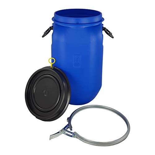 Bidón 30 Litros Cierre Ballesta Hermético de Plástico con Asas, para productos químicos y uso alimentario, estanco, Homologado ADR. (2 Unidades) Bidón 30 Litros Cierre Ballesta Hermético de Plástico con Asas, para productos químicos y uso alimentario, estanco, Homologado ADR. (2 Unidades)