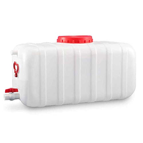 Bidón de Agua, 25L 50L 100L 150L 200L Portátil Agua Potable Depósito, Cubo de Agua, Senderismo Camping Picnic Travel BBQ, Bidon Recipiente de Almacenamiento de Agua Horizontal de Plástico Grueso