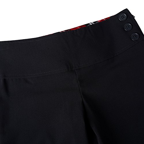 Bienzoe Niña Elástico Plisado Teflon Uniforme Escolar Danza Falda Negro 10 Bienzoe Niña Elástico Plisado Teflon Uniforme Escolar Danza Falda Negro 10