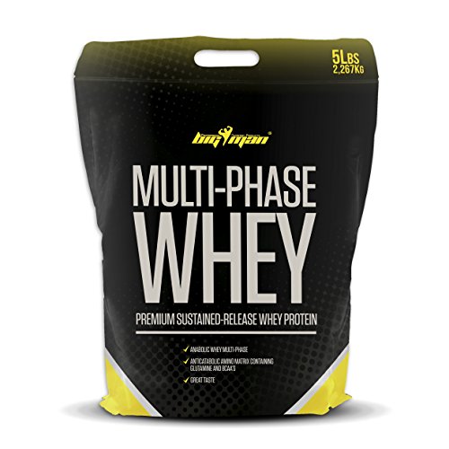 Big Man Nutrition Multi-Phase Whey Complejo de Proteínas, Yogur - 2268 gr