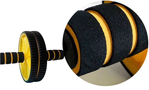 Big seller AB Roller Rueda Deportiva y Almohadilla para Rodilla de Abdomen Doble con agarradera Suave para Ejercicios Abdominales básicos para Abdominales/músculos.