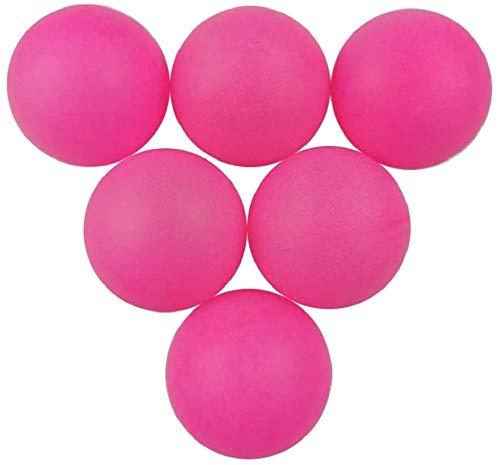 BIGTREE 50 pelotas de tenis de mesa para perros, gatos, pelotas de ping-pong, decoración de color artesanal, para fiestas de lotería, cerveza, pong, juegos de agua, color rojo