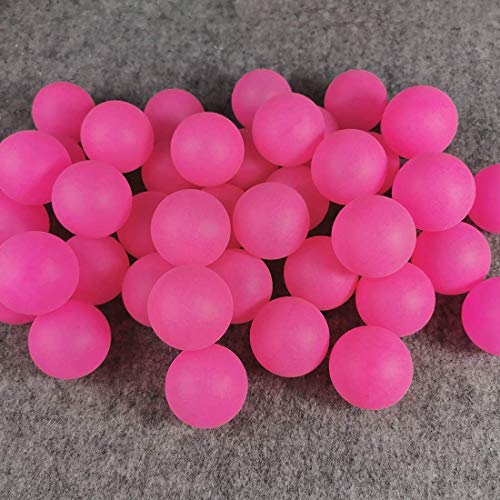 BIGTREE 50 pelotas de tenis de mesa para perros, gatos, pelotas de ping-pong, decoración de color artesanal, para fiestas de lotería, cerveza, pong, juegos de agua, color rojo