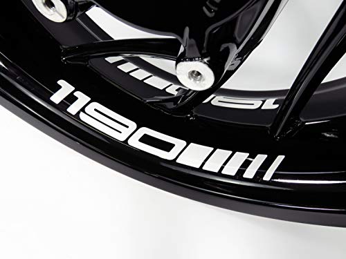 Bike Label 790079A - Juego de 4 pegatinas para llantas (compatible con KTM 1190 Adventure) Bike Label 790079A - Juego de 4 pegatinas para llantas (compatible con KTM 1190 Adventure)
