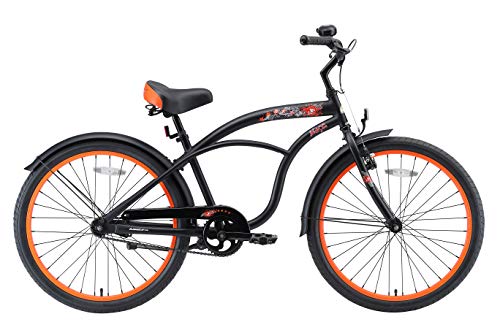 BIKESTAR Bicicleta Infantil para niños y niñas a Partir de 10 años | Bici 24 Pulgadas con Frenos | 24" Edición Cruiser Negro BIKESTAR Bicicleta Infantil para niños y niñas a Partir de 10 años | Bici 24 Pulgadas con Frenos | 24" Edición Cruiser Negro