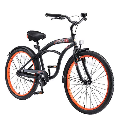 BIKESTAR Bicicleta Infantil para niños y niñas a Partir de 10 años | Bici 24 Pulgadas con Frenos | 24" Edición Cruiser Negro BIKESTAR Bicicleta Infantil para niños y niñas a Partir de 10 años | Bici 24 Pulgadas con Frenos | 24" Edición Cruiser Negro