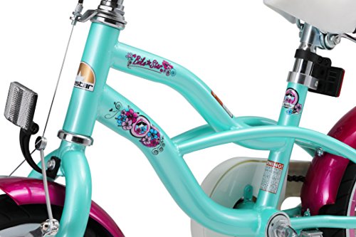 BIKESTAR Bicicleta Infantil para niños y niñas a Partir de 3 años | Bici 12 Pulgadas con Frenos | 12" Edición Cruiser Turquoise