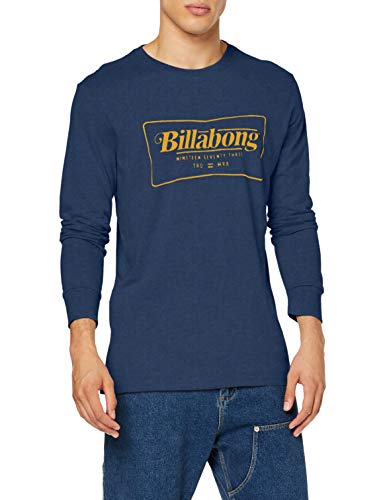 BILLABONG TRD Mrk LS tee Camiseta, Azul (Dark Blue 709), One Size (Tamaño del Fabricante: L) para Hombre